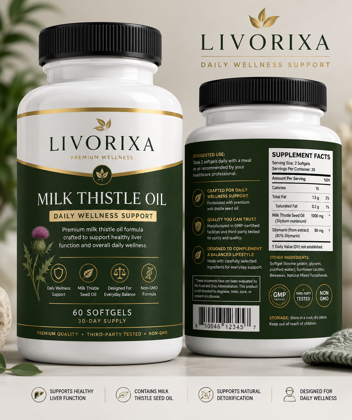 Livorixa® Supliment cu Armurariu pentru Susținerea Ficatului și Digestiei