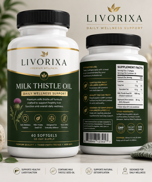 Livorixa® Supliment cu Armurariu pentru Susținerea Ficatului și Digestiei